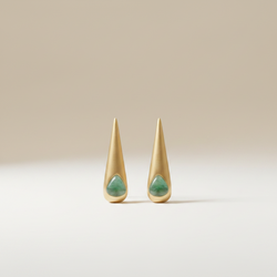 Aretes Con Esmeralda Kitaná