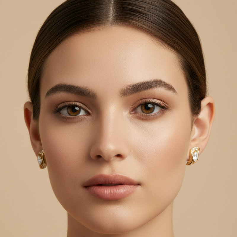 Aretes Leaf De Mujer