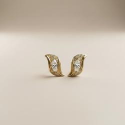 Aretes Leaf De Mujer