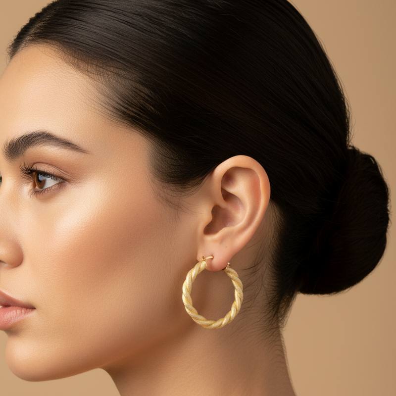 Aretes Luna Twist