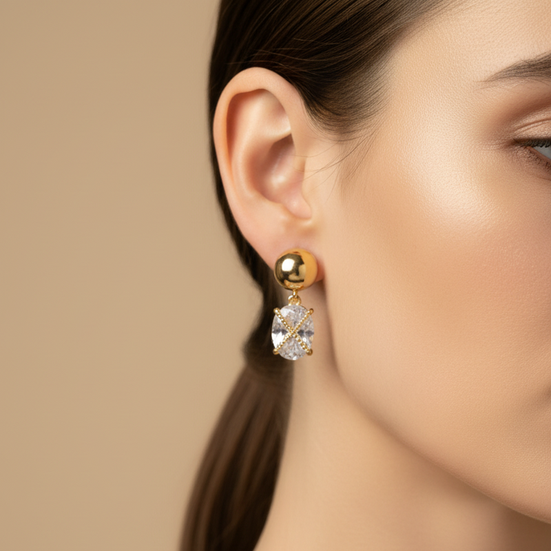 Aretes con zircon Vero
