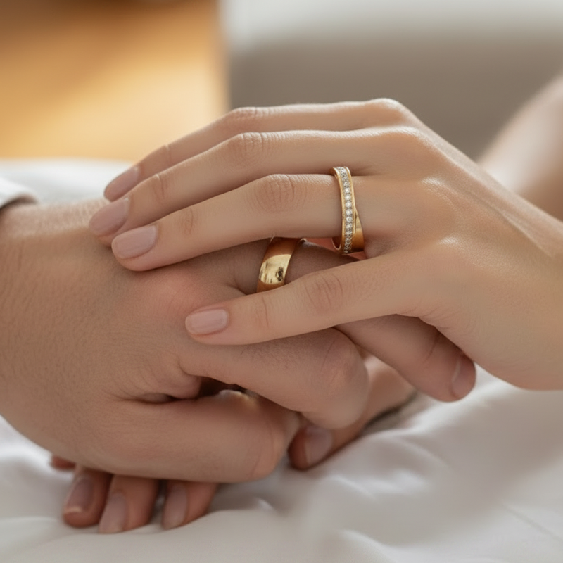 Argollas Amour Oro Laminado