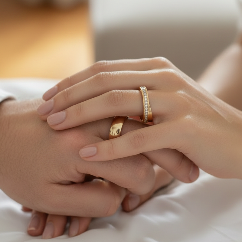 Argollas Amour Oro Laminado