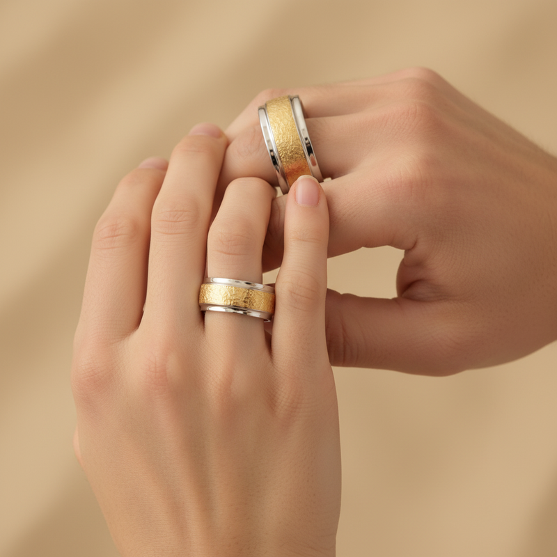 Argollas de Matrimonio Bastión 18k