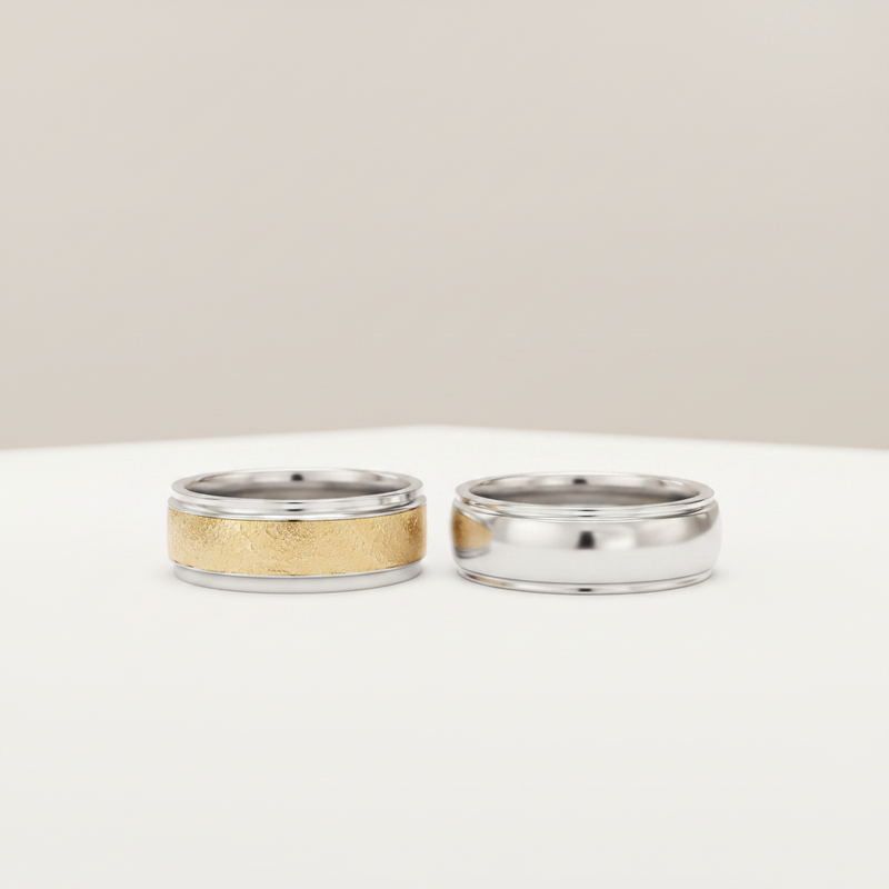 Argollas de Matrimonio Bastión 18k