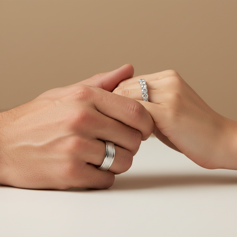 Argollas de Matrimonio Cielo 18k