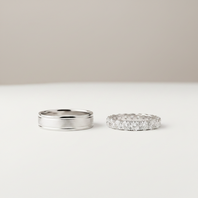 Argollas de Matrimonio Cielo 18k