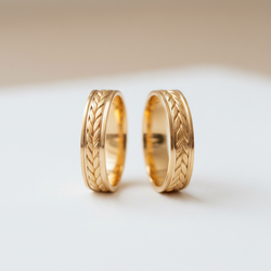 Argollas Âme Oro Laminado