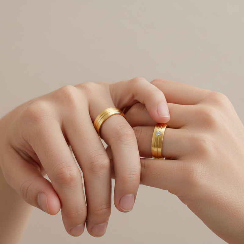 Argollas Nativa Oro 18 k