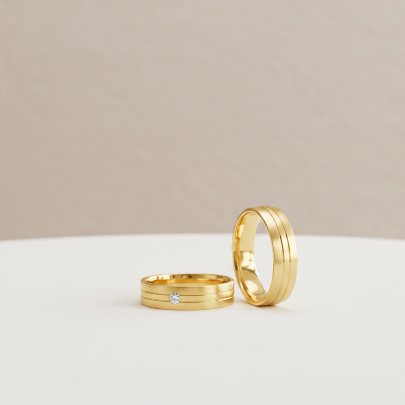 Argollas Nativa Oro 18 k