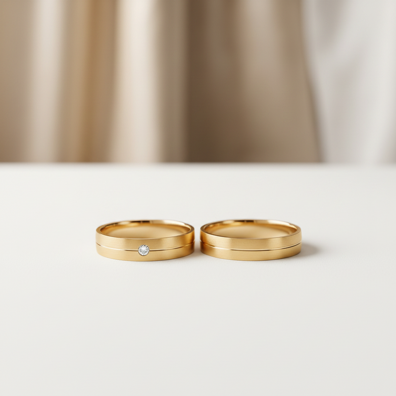 Argollas Nova Oro 18 k