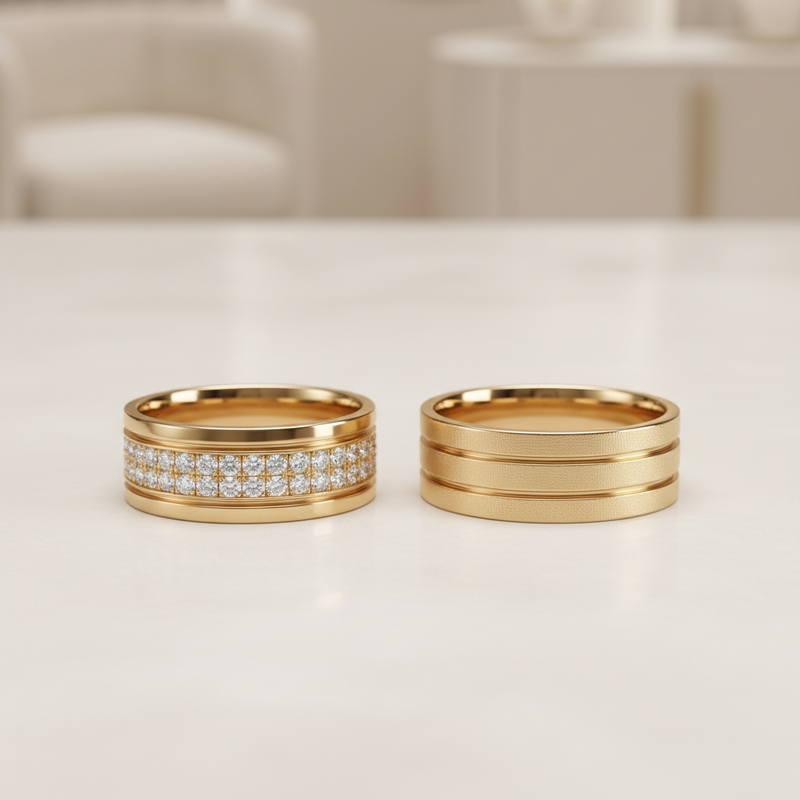 Argollas de Matrimonio Pacto 18k