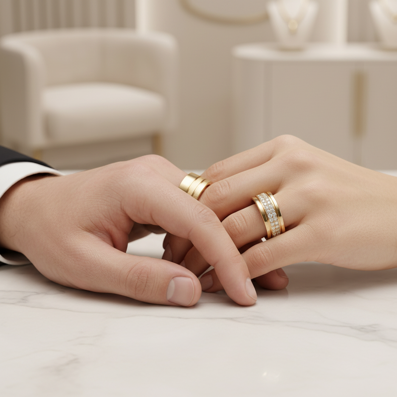 Argollas de Matrimonio Pacto 18k