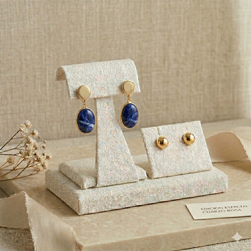 Aretes Piedra Energéticas Alquimia Sagrada