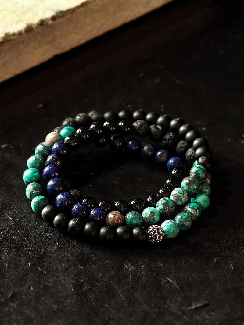 Brazalete Triple Tulum 6mm - Tayrona Accesorios