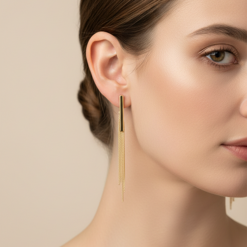 Pendientes Linne Oro