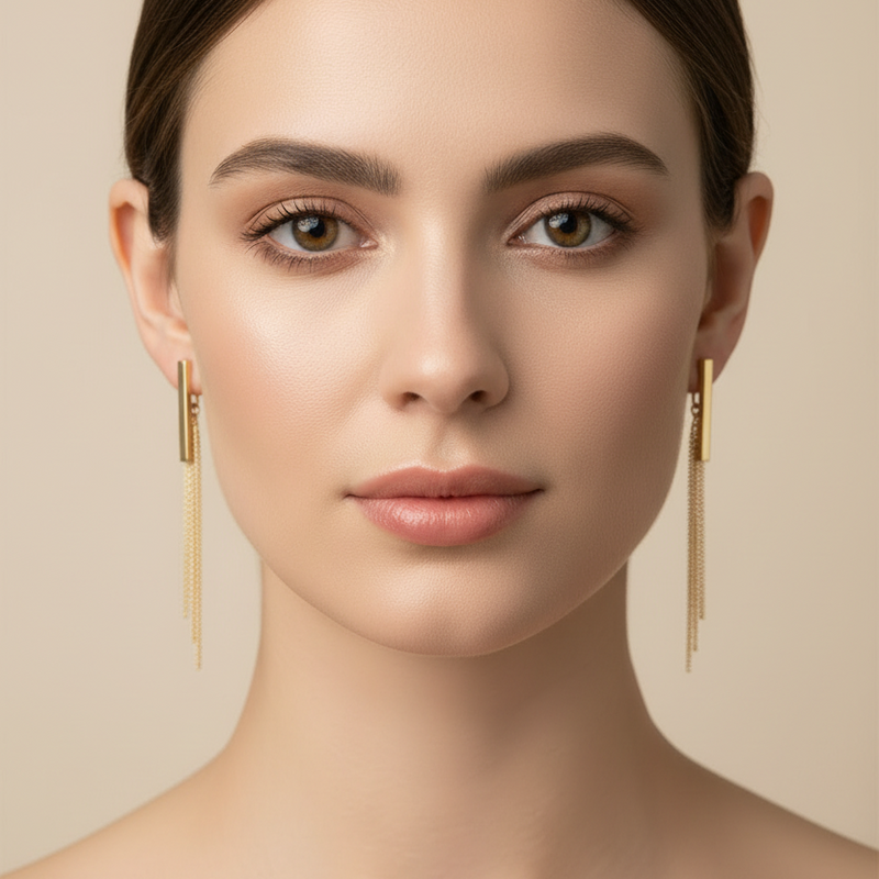 Pendientes Linne Oro